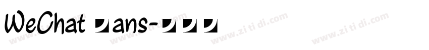 WeChat Sans字体转换